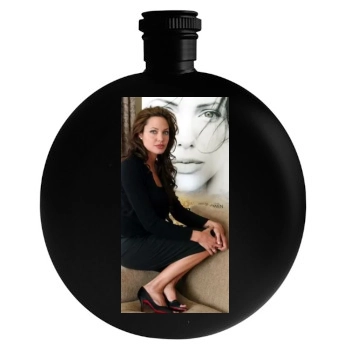 Angelina Jolie Round Flask