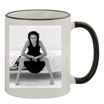 Angelina Jolie 11oz Colored Rim & Handle Mug