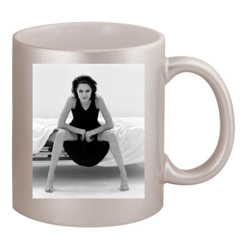 Angelina Jolie 11oz Metallic Silver Mug