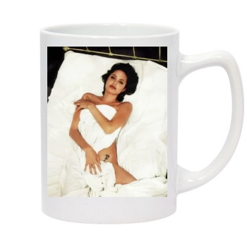 Angelina Jolie 14oz White Statesman Mug