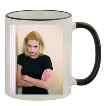 Angelina Jolie 11oz Colored Rim & Handle Mug