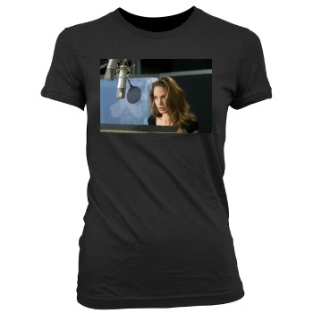 Angelina Jolie Women's Junior Cut Crewneck T-Shirt