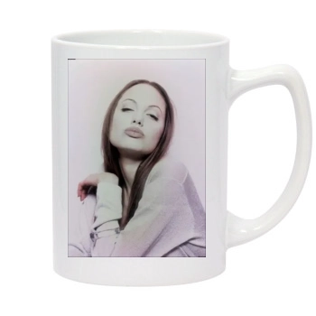 Angelina Jolie 14oz White Statesman Mug