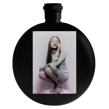 Angelina Jolie Round Flask