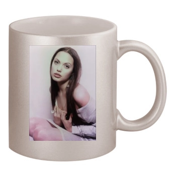 Angelina Jolie 11oz Metallic Silver Mug