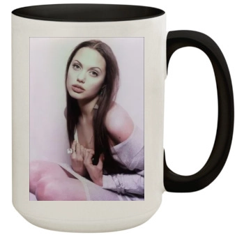 Angelina Jolie 15oz Colored Inner & Handle Mug