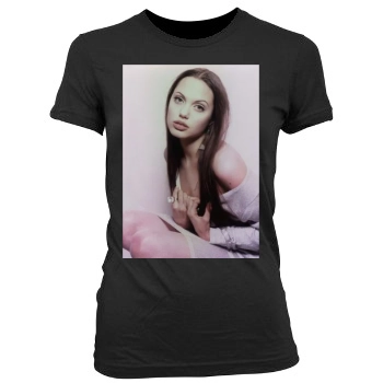 Angelina Jolie Women's Junior Cut Crewneck T-Shirt