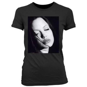 Angelina Jolie Women's Junior Cut Crewneck T-Shirt