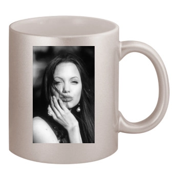 Angelina Jolie 11oz Metallic Silver Mug