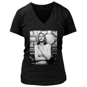 Angelina Jolie Women's Deep V-Neck TShirt