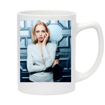 Angelina Jolie 14oz White Statesman Mug