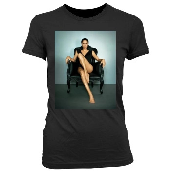 Angelina Jolie Women's Junior Cut Crewneck T-Shirt