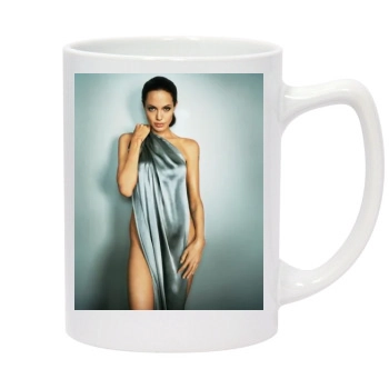 Angelina Jolie 14oz White Statesman Mug