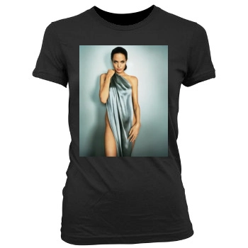 Angelina Jolie Women's Junior Cut Crewneck T-Shirt