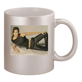 Angelina Jolie 11oz Metallic Silver Mug