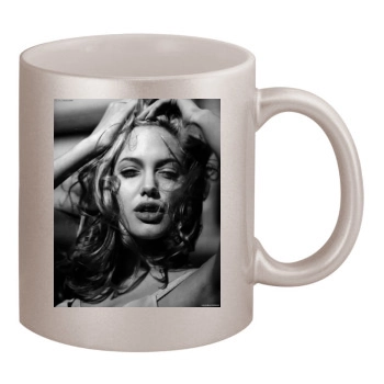 Angelina Jolie 11oz Metallic Silver Mug