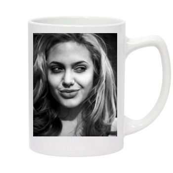 Angelina Jolie 14oz White Statesman Mug