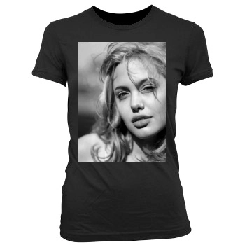 Angelina Jolie Women's Junior Cut Crewneck T-Shirt