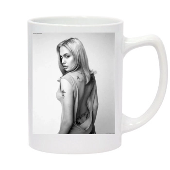 Angelina Jolie 14oz White Statesman Mug