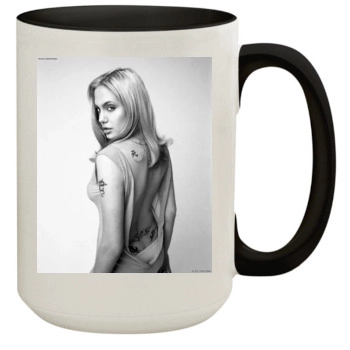 Angelina Jolie 15oz Colored Inner & Handle Mug