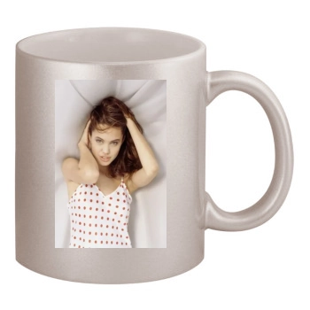 Angelina Jolie 11oz Metallic Silver Mug