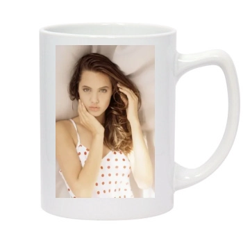 Angelina Jolie 14oz White Statesman Mug