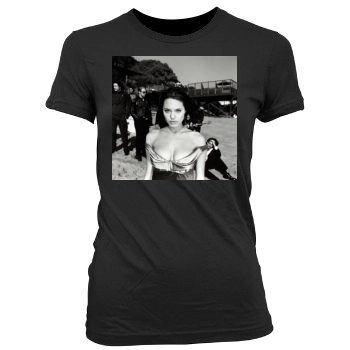 Angelina Jolie Women's Junior Cut Crewneck T-Shirt