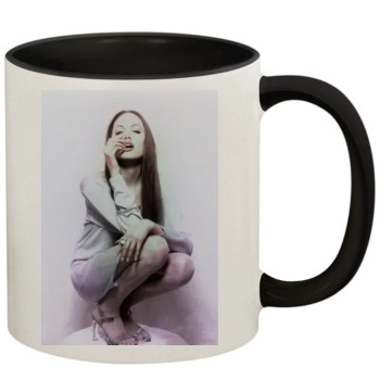 Angelina Jolie 11oz Colored Inner & Handle Mug