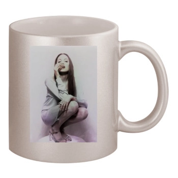 Angelina Jolie 11oz Metallic Silver Mug