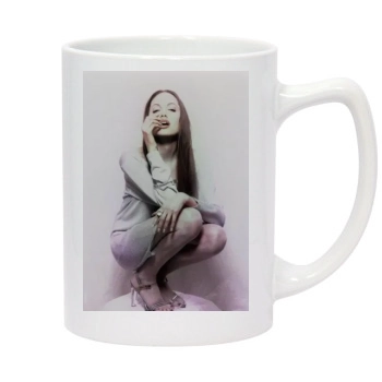 Angelina Jolie 14oz White Statesman Mug