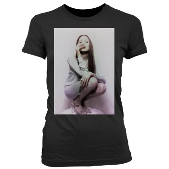 Angelina Jolie Women's Junior Cut Crewneck T-Shirt