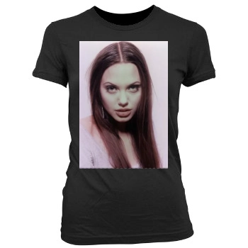 Angelina Jolie Women's Junior Cut Crewneck T-Shirt