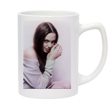 Angelina Jolie 14oz White Statesman Mug