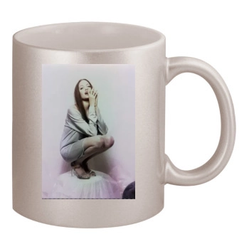 Angelina Jolie 11oz Metallic Silver Mug