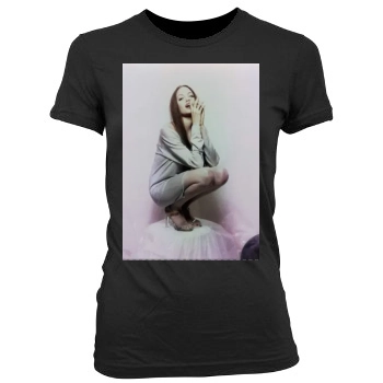 Angelina Jolie Women's Junior Cut Crewneck T-Shirt