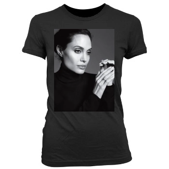 Angelina Jolie Women's Junior Cut Crewneck T-Shirt