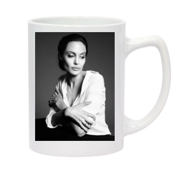 Angelina Jolie 14oz White Statesman Mug