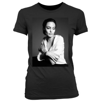 Angelina Jolie Women's Junior Cut Crewneck T-Shirt