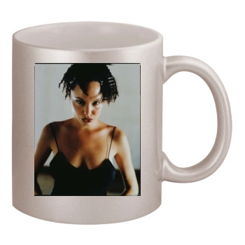 Angelina Jolie 11oz Metallic Silver Mug