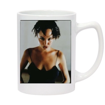 Angelina Jolie 14oz White Statesman Mug