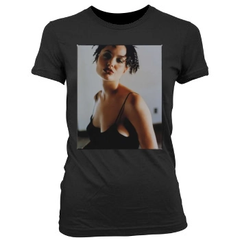 Angelina Jolie Women's Junior Cut Crewneck T-Shirt