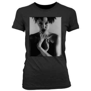 Angelina Jolie Women's Junior Cut Crewneck T-Shirt