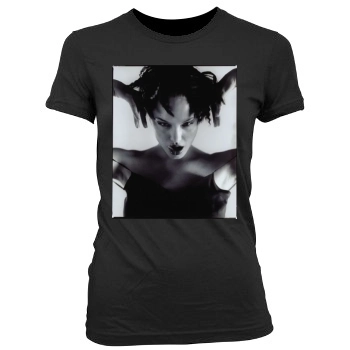 Angelina Jolie Women's Junior Cut Crewneck T-Shirt