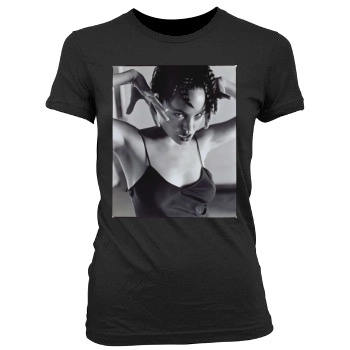 Angelina Jolie Women's Junior Cut Crewneck T-Shirt