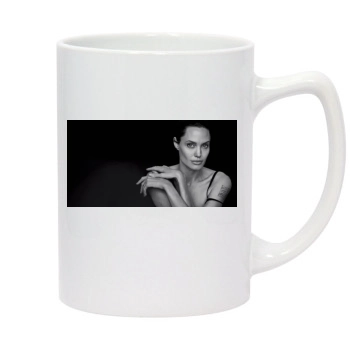 Angelina Jolie 14oz White Statesman Mug