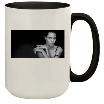 Angelina Jolie 15oz Colored Inner & Handle Mug