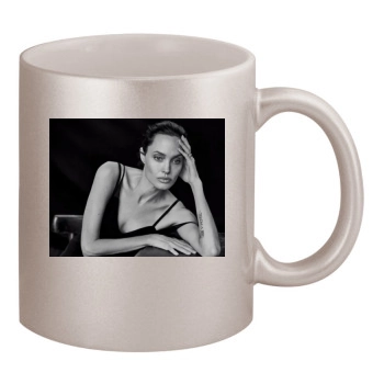 Angelina Jolie 11oz Metallic Silver Mug