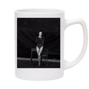 Angelina Jolie 14oz White Statesman Mug