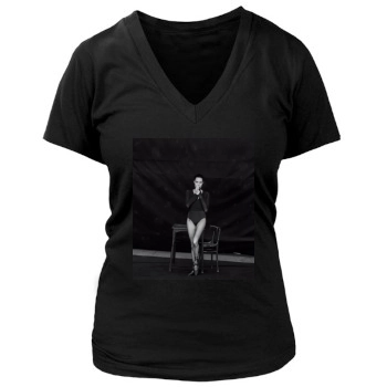 Angelina Jolie Women's Deep V-Neck TShirt