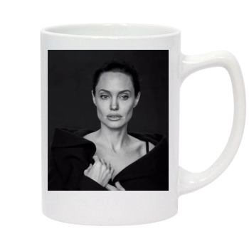 Angelina Jolie 14oz White Statesman Mug